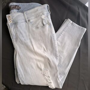 Torrid Light Blue Distressed Women's Jeans